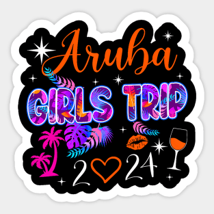 Girls Trip Aruba 2024 Weekend Hello Summer 2024 Vacation Sticker